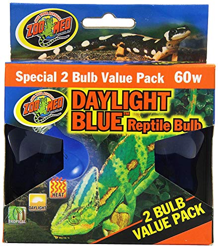 Zoo Med 4-Pack Daylight Blue Reptile Bulb, 60-watt