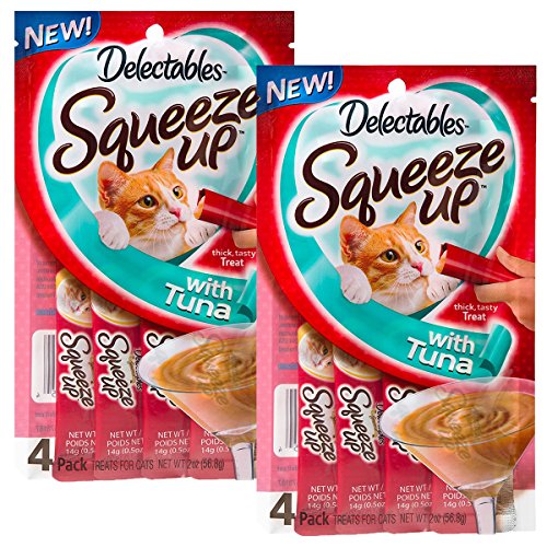 Delectables Squeeze Up Interactive Wet Cat Treats - Tuna - 32 Tubes