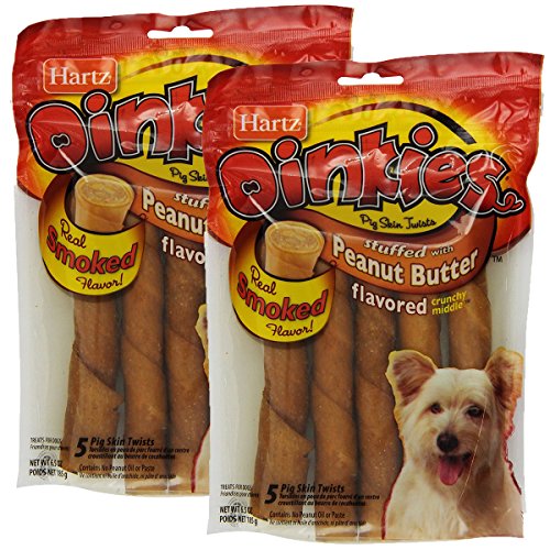 Hartz Oinkies Peanut Butter Dog Treat, 2 Pack