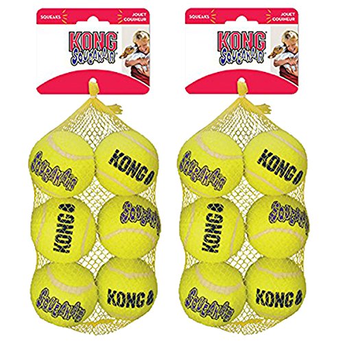 KONG Squeak Air Balls Dog Toy (12 Pack), Medium