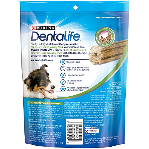 Purina DentaLife Daily Oral Care Small/Medium Dog Treats, 10 count