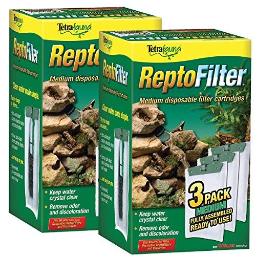 Tetra ReptoFilter Filter Cartridges, Medium, 6-Pack