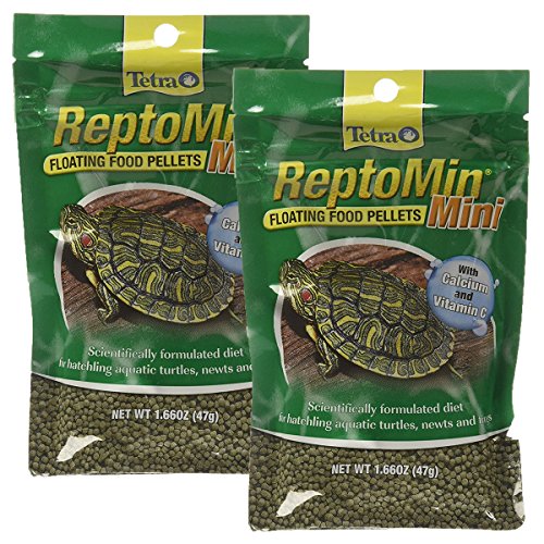 Tetra ReptoMin Mini Floating Pellets (1 Bag), 1.66 oz (2 Pack)
