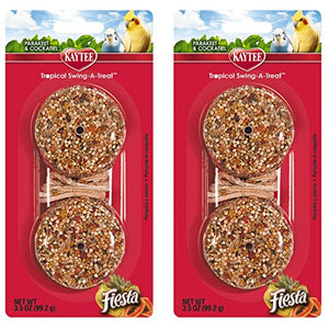 Kaytee Fiesta Tropical Swing-A-Treat Parakeet and Cockatiel, 3.5-oz (4-Pack)