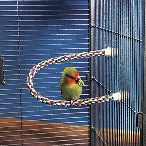 JW Pet Comfy Perch For Birds Flexible Multi-color Rope