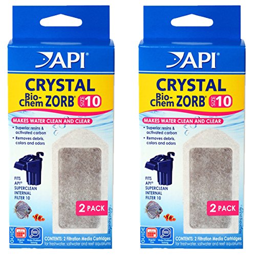 API 4 Count Crystal Bio-Chem Zorb Internal Filter Cartridge