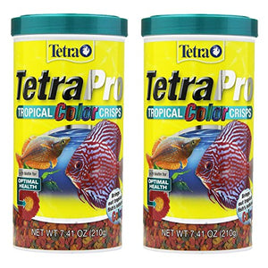 Tetra TetraPRO Tropical Color Crisps with Biotin for Fishes (2 Pack)